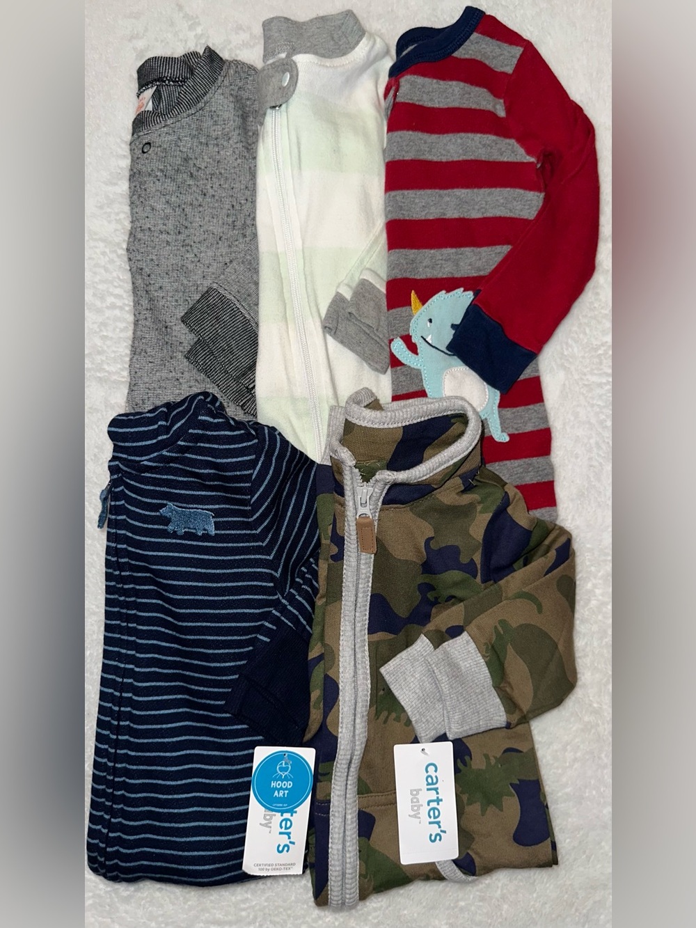 Bundle of Bodysuits- Boy (12 Mo)